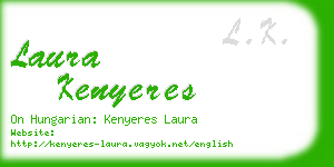 laura kenyeres business card